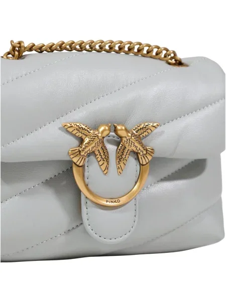 Geanta crossbody Pinko din piele albastru
