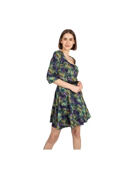 Sukienka mini Patrizia Pepe w kwiatki zielona