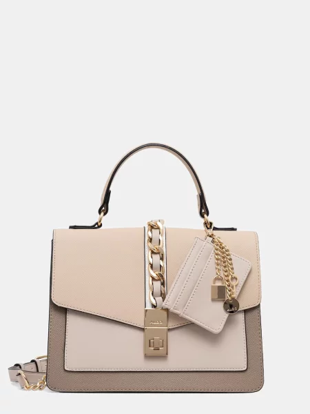 Aldo geantă crossbody pentru femei cu imitație de piele IMPASSE bej