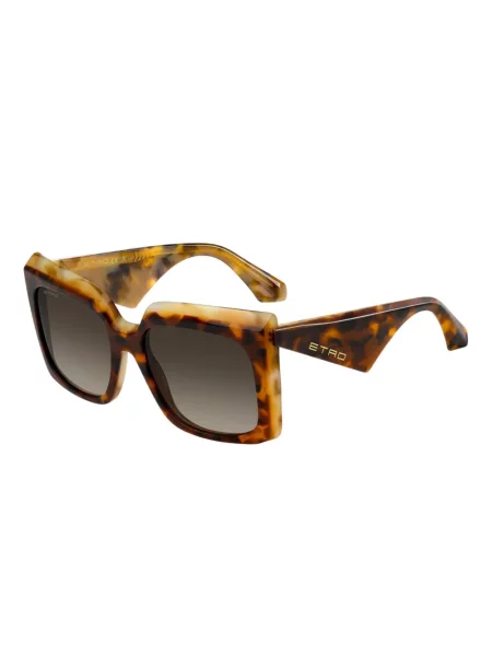 Ochelari de soare Etro cu imprimeu geometric maro