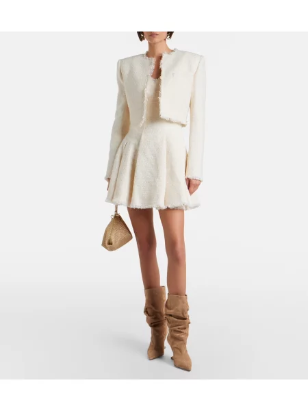 Rochie Balmain din tweed alb