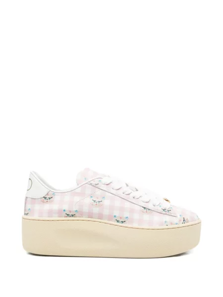 Sneakerși Valentino Garavani cu platformă roz