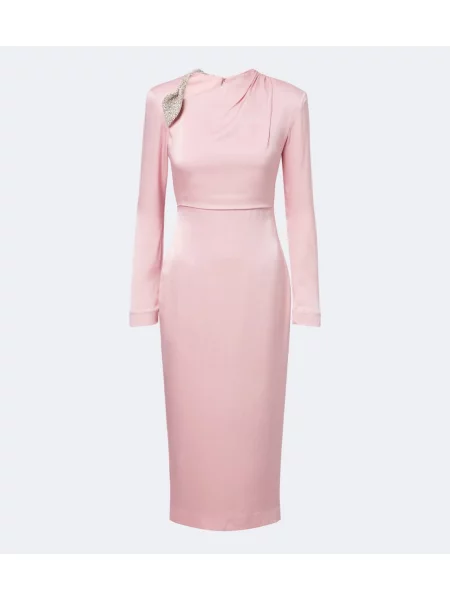 Rochie de cocktail Rachel Gilbert din satin roz