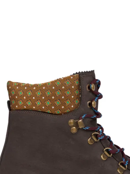 Botine Etro cu șireturi din dantelă maro