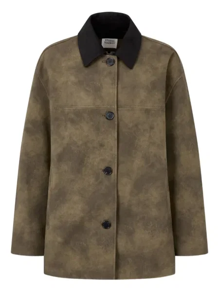 Geacă Studio Tomboy din piele de căprioară maro