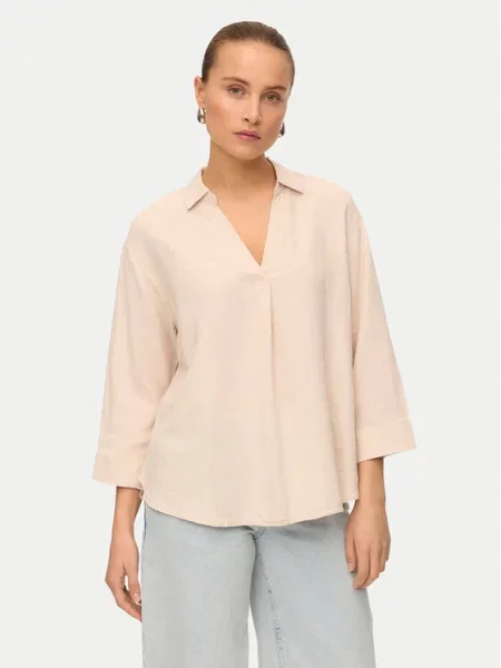 Vero Moda Bluzka Linn beżowy
