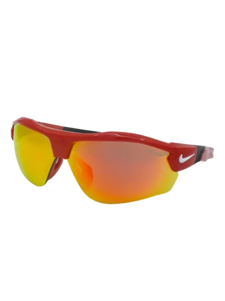 Ochelari de soare Nike cu cordon din jerseu cu imprimeu abstract gri