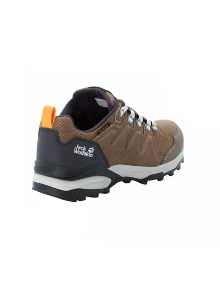 Кожаные кроссовки Jack Wolfskin коричневые