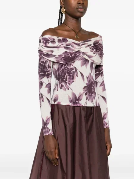 Pulover Twinset cu model floral cu imagine