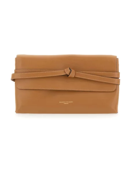 Torebka skórzana Gianni Chiarini skórzana brązowa