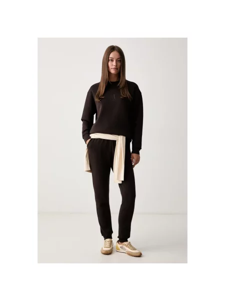 Bluza Armani Exchange z logo brązowa
