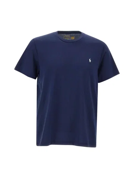 Polo Ralph Lauren T-shirt granatowy gładki niebieskie