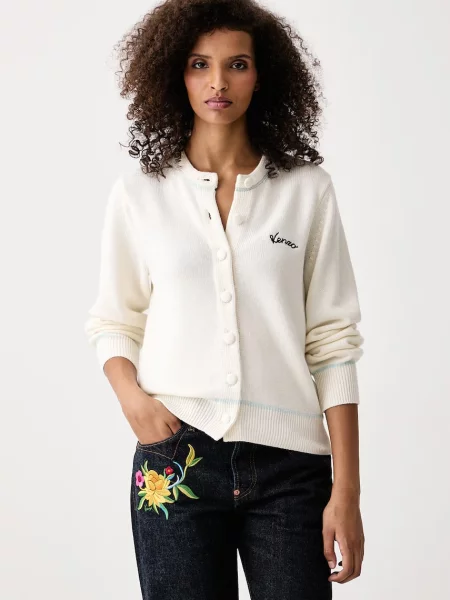 Kenzo cardigan pentru femei cu lână bej
