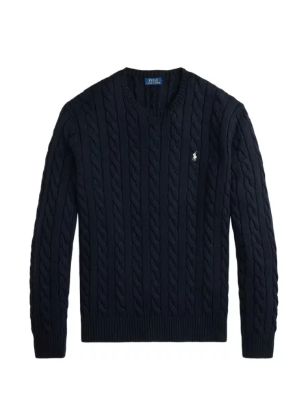 Gulerat șosete Polo Ralph Lauren de lână cu dungi negru