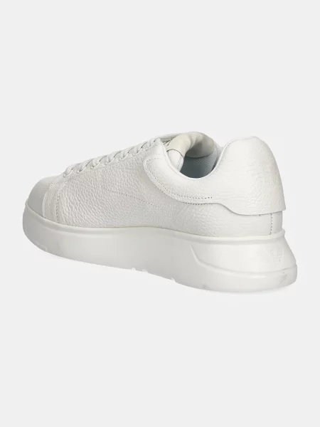 Kožené tenisky Emporio Armani bílé