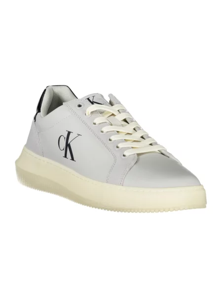 Trampki Calvin Klein casual skórzane chunky szare