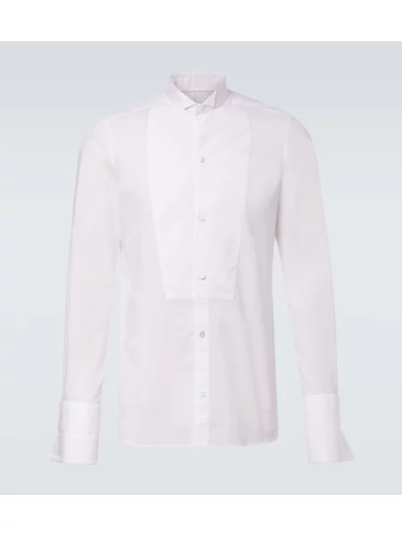 Cămașă Tom Ford din muselină alb