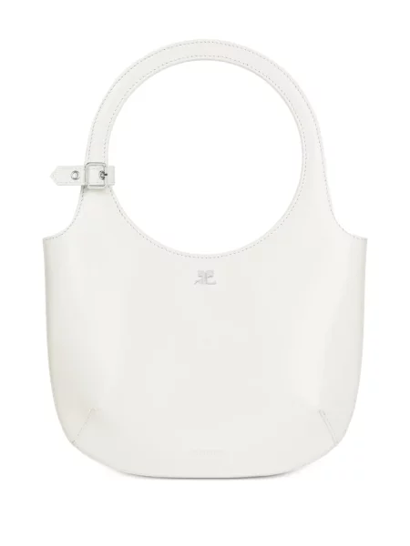 Torebka Courreges na sprzączkę biała