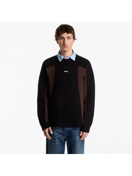Pulover Obey Brann Sweater Digital Black Multi L negru