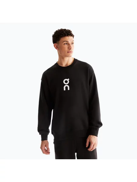 Bluza z kapturem On Running do biegania czarna