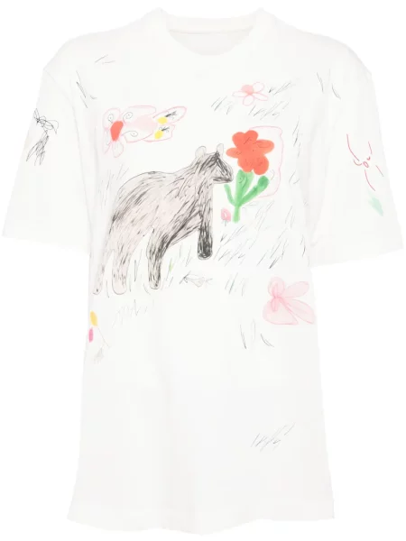 Scurt tricou Jnby cu mâneci scurte alb