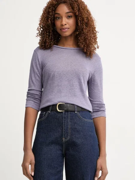 United Colors of Benetton longsleeve fioletowa