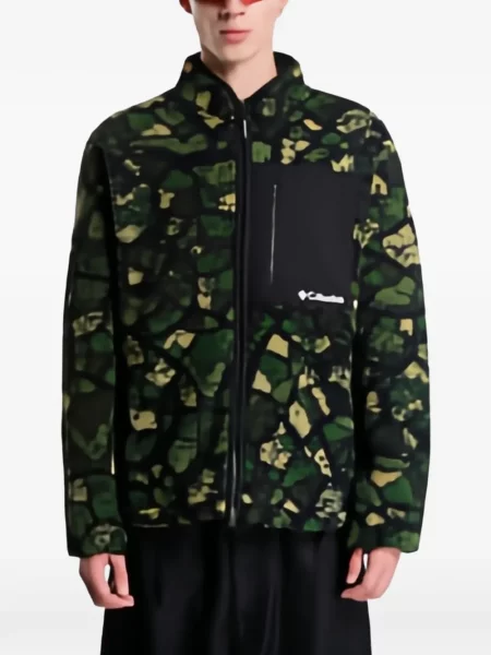 Fleece μπουφάν Columbia Sportswear πράσινο