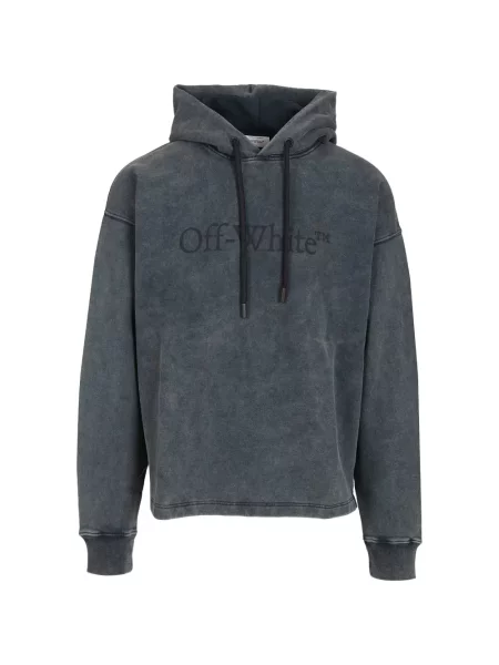 Hanorac cu glugă Off-white cu glugă alb