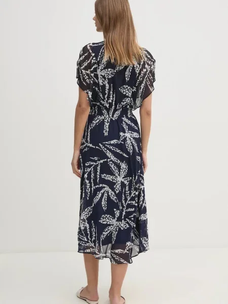 Сукня Dkny midi розкльошена синій