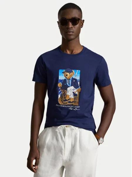 Polo Ralph Lauren T-Shirt Σκούρο μπλε