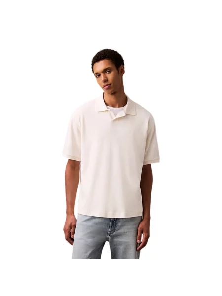 Dzianinowa koszula Calvin Klein beżowa