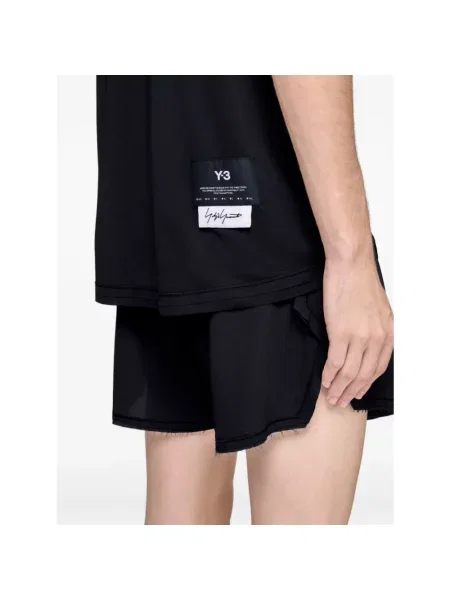 Koszulki Mężczyzna M T-shirt z luźnym krojem i okrągłym dekoltem czarny