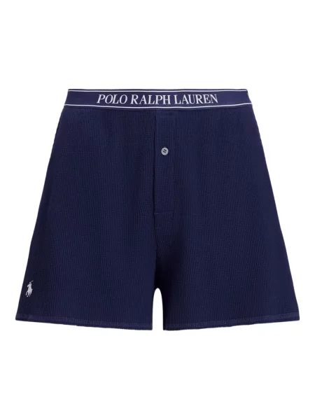 Chiloți Polo Ralph Lauren din țesătură twill cu autograf cu glugă albastru