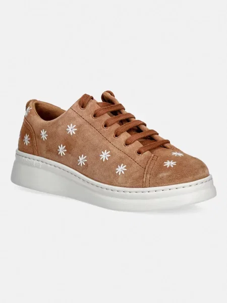 Camper sneakers din piele intoarsă Runner Up maro