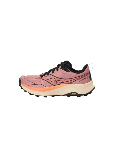 Saucony Tenisice za trčanje PEREGRINE sivkasto ljubičasta mauve / losos crna