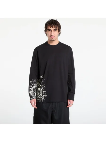 Dlouhé tričko s dlouhým rukávem Y-3 s dlouhými rukávy černé