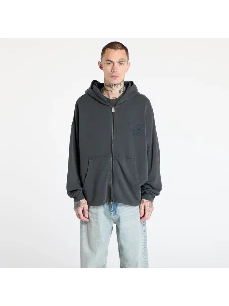 Mikina na zip New Era bílá