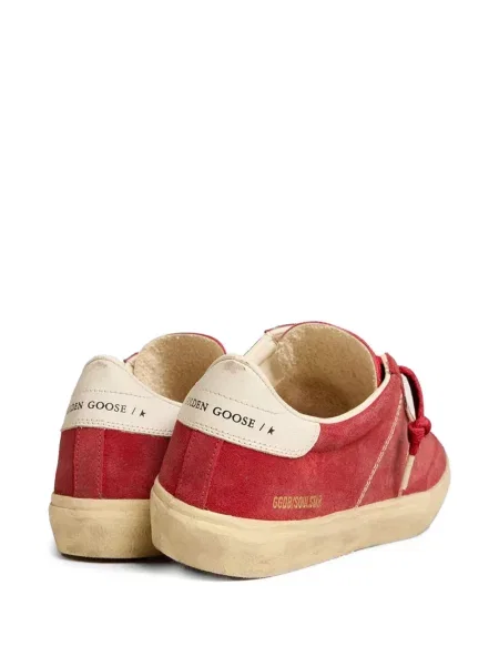 Велурени маратонки Golden Goose червено