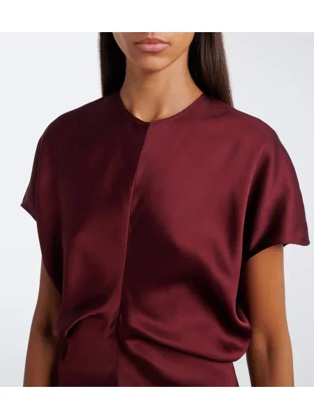 Rochie maxi Toteme din satin drapată