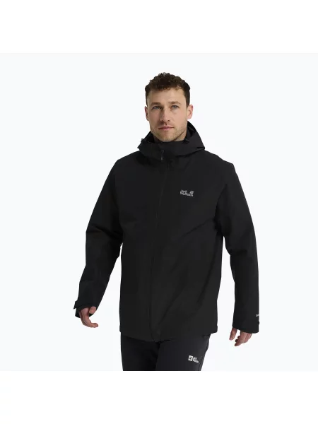 Geacă pentru bărbați Jack Wolfskin Stonetrail black negru