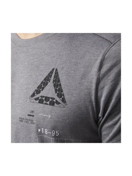 Tricou Reebok Sport gri
