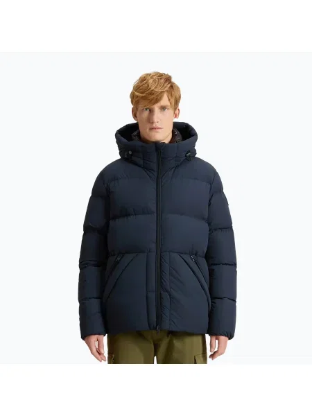 Férfi Woolrich Sierra Supreme Down melton kabát. Méret: L kék