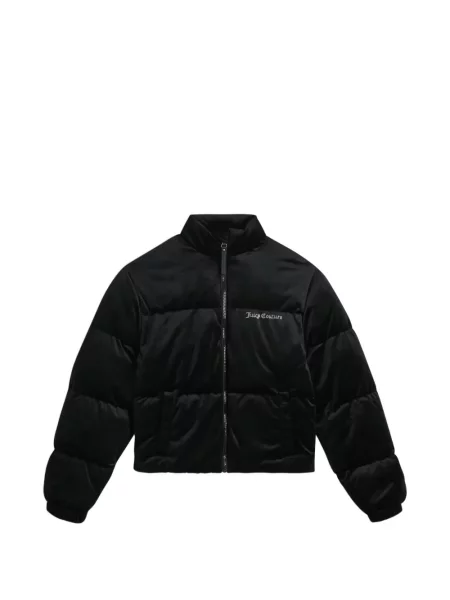 Stras geacă Juicy Couture din velur negru