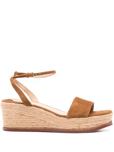 Espadrile Lauren Ralph Lauren din piele de căprioară maro