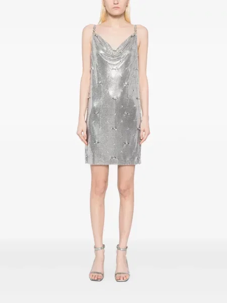 Rochie Versace plasă de costum argintiu