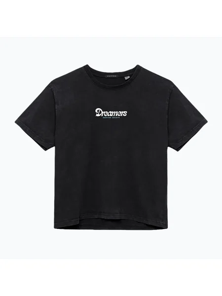 Tricou pentru femei Kaotiko Washed Dreamers black negru