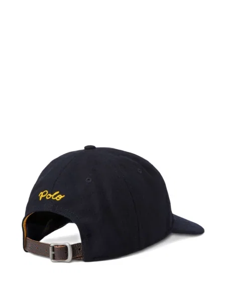 Tricou polo Polo Ralph Lauren cu glugă cu blană cu broderie roșu