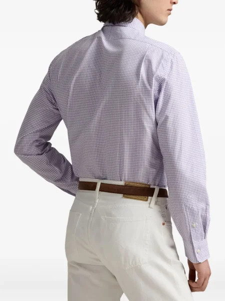 Șapcă Polo Ralph Lauren din fleece cu dungi cu volane albastru