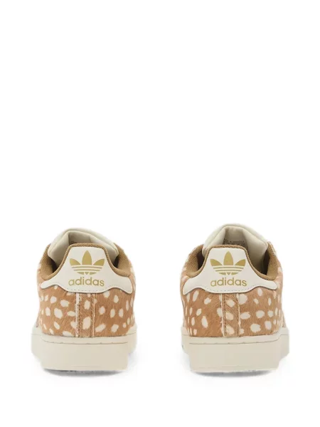 Pantaloni scurți Adidas cu imagine cu model leopard negru