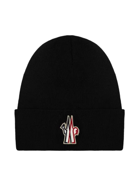 Czapka Moncler wełniana czarna